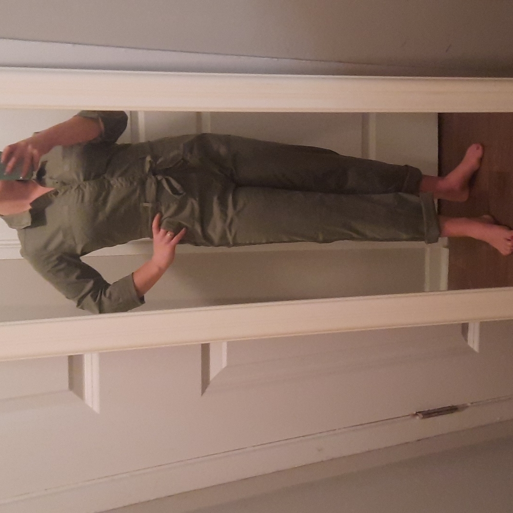 NWT Lucky Brand indigo green jumpsuit